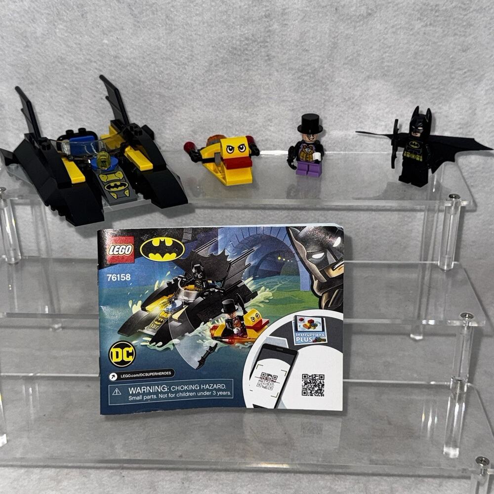 LEGO 76158 DC Batboat The Penguin Pursuit 100% COMPLETE 54 Pieces Used
